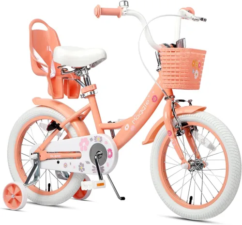 Miniatura 19 de Glerc Maggie Girls Bike, 12-20 Inch Kids Bike for 2-13 Years Old Children, Princess Style Kids Bicycle with Doll-Seat & Basket & Training Wheels