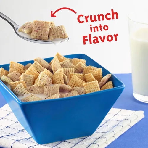 Miniatura 6 de Cereal de Arándanos Chex, Cereal para el desayuno sin gluten, hecho con grano integral, 12 onzas