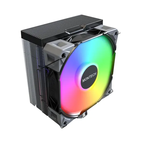 Miniatura 15 de MONTECH NX400 - Enfriador de aire de CPU, torre única, 4 tubos de calor avanzados, disipador de calor de 52 aletas, E28, ventilador de presión