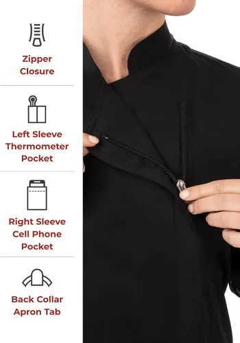 Miniatura 4 de Chef Works Chaquetilla de chef para mujer Hartford Cool Vent
