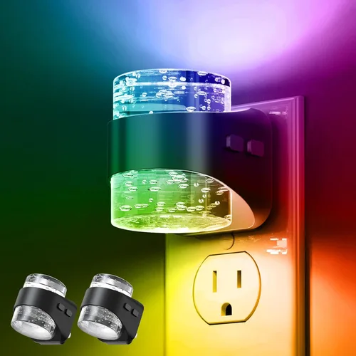 Miniatura 8 de L LOHAS LED Luz nocturna, luces nocturnas de burbujas enchufables a la pared, 3000 K/4000 k/5000 K, luz nocturna de temperatura de color ajustable