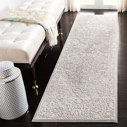 Miniatura 43 de SAFAVIEH Alfombra de área de 9x12 pies - Colección Reflection - Grande - Beige y crema, no desprende pelusa y es fácil de limpiar, ideal para sala