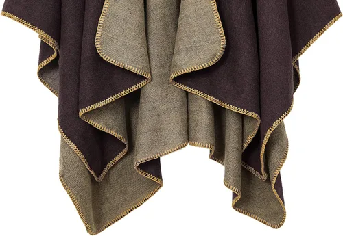 Miniatura 25 de Urban CoCo Poncho de colores para mujer, chal con frente abierto, color en bloques