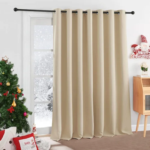Miniatura 44 de RYB HOME - Cortinas opacas para patio - Cortinas con ojales sólidos, paneles de ventana grandes, eficiencia energética, cortinas de privacidad