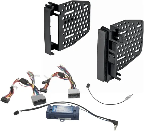 American International Kit de tablero de instalación de radio DIN doble para Dodge RAM y Jeep Wrangler JK/Liberty/Patriot/Grand Cherokee/Compass,