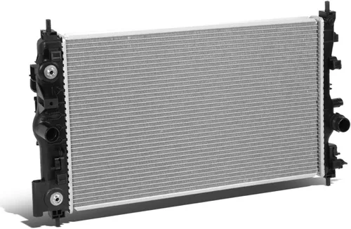 DNA Motoring OEM-RA-13199 Radiador de enfriamiento de aluminio estilo fábrica compatible con Cruze 2010-2017 1.6L 1.8L, 26-3/4 pulgadas de ancho x