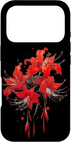 Miniatura 29 de iPhone 14 Red Spider Lily Funda de anime de manga estética japonesa japonesa