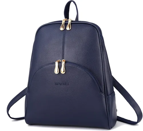 Miniatura 16 de Nevenka mochila informal estilo cartera de imitación cuero con cierre para mujer