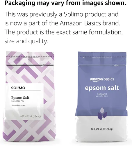Miniatura 2 de Amazon Basics - Esencia para remojar sal Epsom con aroma a lavanda, 3 libras, paquete de 1 (anteriormente Solimo)