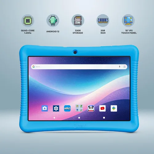 Miniatura 3 de Contixo K102 Paquete de tabletas para niños de 10 pulgadas, tableta de aprendizaje HD y bolsa de manga para niños de 3 a 7 años, incluye libros