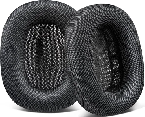 Miniatura 10 de SOPROM Almohadillas de repuesto mejoradas para auriculares supraaurales Airpods Max, almohadillas con tela de malla duradera, espuma más suave, Verde