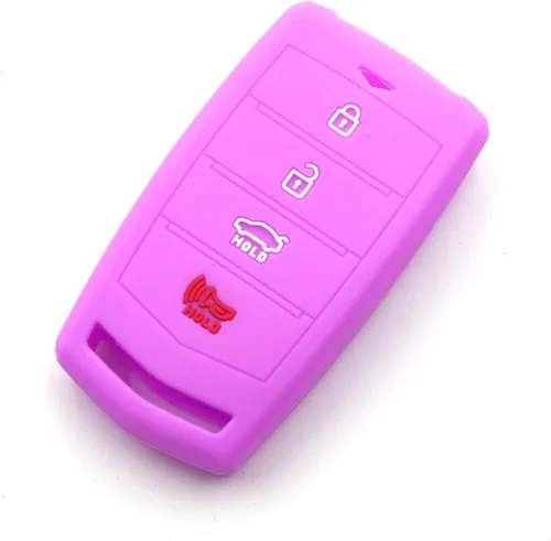 Miniatura 13 de 4 botones de silicona llavero remoto Smart Key Funda protectora para Hyundai Genesis G70 G80 G90 EQ900, Azul-cielo