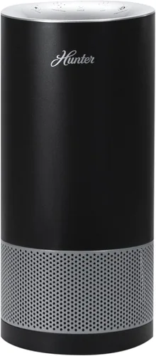 Hunter HP450UV - Purificadores de aire redondos para el hogar, torre purificadora de aire True HEPA para mascotas, olores, alérgenos, humo, polvo,