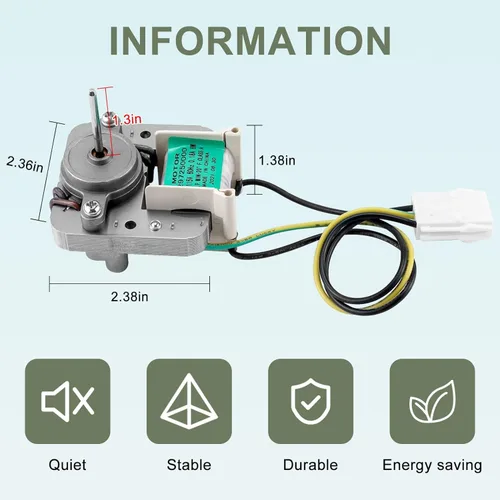 Miniatura 2 de Motor del ventilador del evaporador del refrigerador 297309000 297250000 compatible con Cro-sley Frigid-aire Elec-trolux Ken-More refrigerador