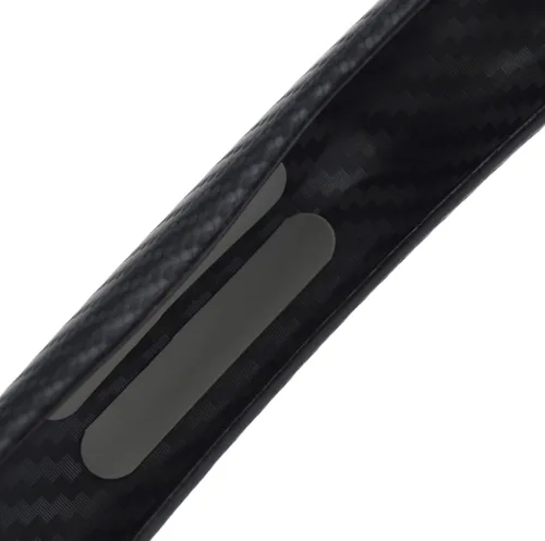 Miniatura 5 de Funda de volante deportiva con patrón de fibra de carbono de instalación rápida, ajuste universal de 14½ a 15 pulgadas para automóvil sedán cupé SUV