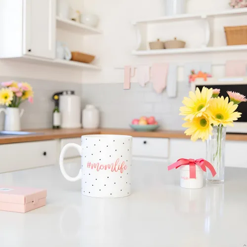 Miniatura 6 de Little Pear Taza Mom Life, Taza de Café de Cerámica, Regalo Ideal para Madres Nuevas y Futuras, Apta para Lavavajillas y Microondas, 13 onzas