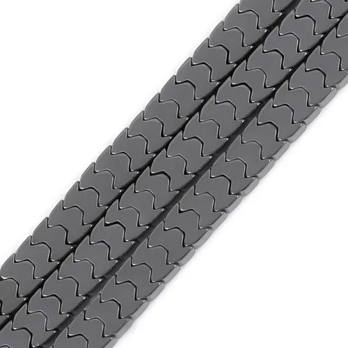 Miniatura 34 de HAAMIIQII 35 piezas de cuentas de gema suelta de hematita negra natural de 12 mm en forma circular, cuentas de piedra espaciadora para hacer