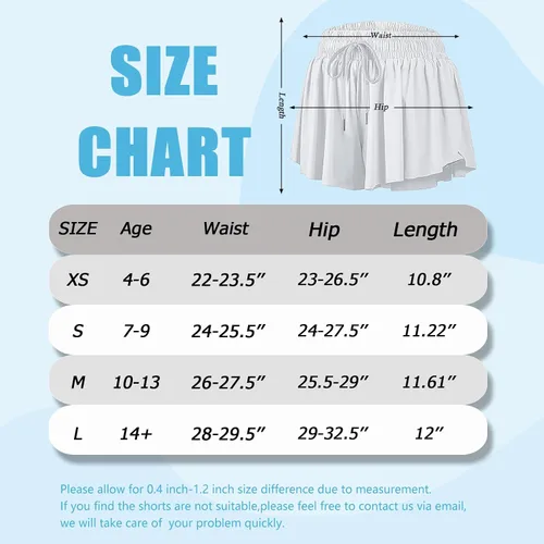 Miniatura 5 de Pantalones cortos fluidos de mariposa para niños con bolsillo 2 en 1, pantalones cortos deportivos para correr, entrenamiento activo