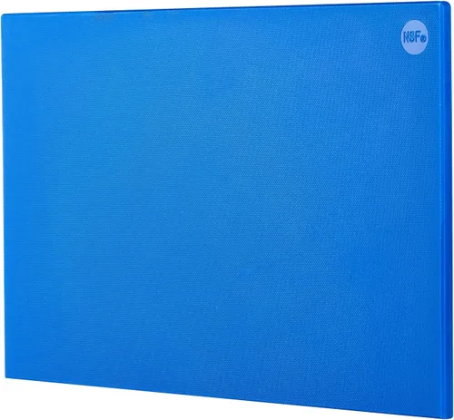 CURTA Tablas de cortar para cocina, 24 x 18 x 0.5 pulgadas, tabla de cortar comercial de plástico codificado por color azul, superficie