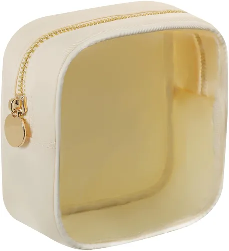 Miniatura 33 de Bolsa de maquillaje de viaje cosmética bolsa de maquillaje de aseo Orgnizer para mujeres, Sacos transparentes de color rosa intenso, Internacional