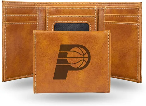 Miniatura 49 de NBA Rico Industries - Billetera triple grabada con láser y tres pliegues, accesorio para hombre Negro