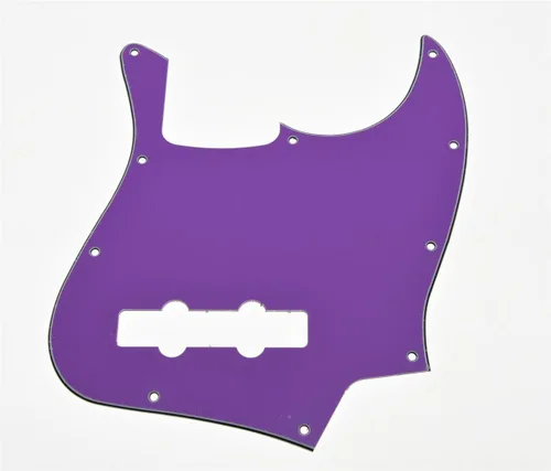 Miniatura 16 de KAISH 4 String J Bass Style Pickguard Bass Pick Guard Scratch Plate para USA/México Jazz J Bass Negro/Blanco Grid