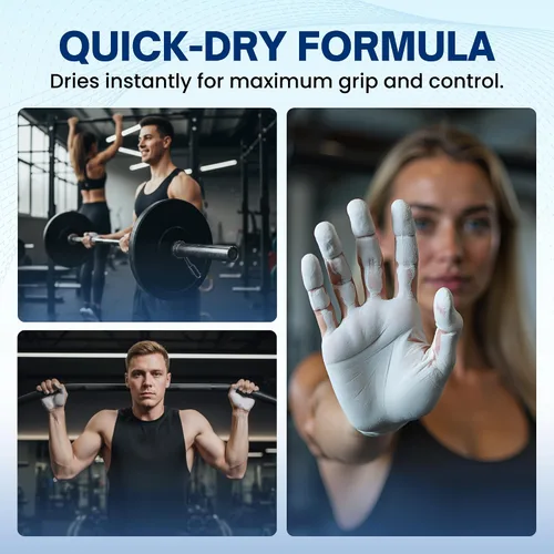 Miniatura 5 de Liquid Chalk for Gym & Weightlifting – Fast-Drying Liquid Gym Chalk, Long-Lasting Grip – Mess-Free, Dust-Free Lifting Chalk, Climbing Chalk & Hand