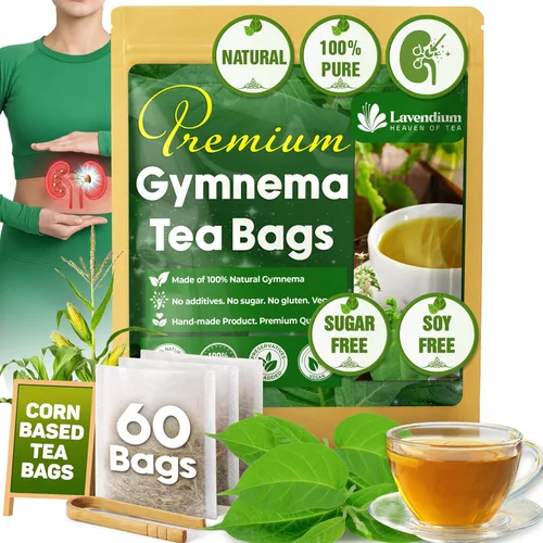 Miniatura 13 de Lavendium, 120 bolsas de té premium de fruta de melón amargo té de hierbas, 100% natural y puro, hecho a mano, hecho con materiales naturales
