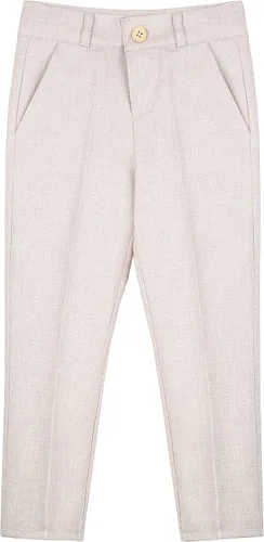 Miniatura 7 de Lilax Traje formal de 4 piezas para niños, chaleco, pantalones y corbata, Blanco