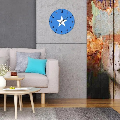 Miniatura 170 de Cheyan Reloj de pared con bandera de Canadá de 12 pulgadas, silencioso, sin tictac, de PVC, funciona con pilas, reloj redondo decorativo, regalo