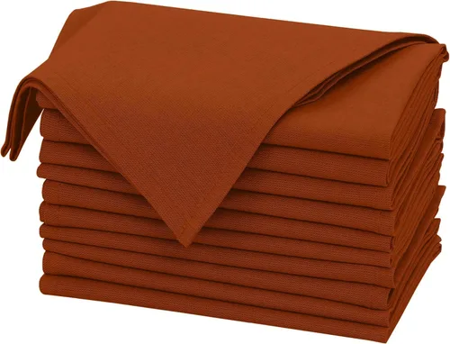 Miniatura 25 de Ruvanti Juego de 12 servilletas de lino de 18 x 18 pulgadas, servilletas de mezcla de lino de algodón, lavables, suaves y reutilizables, para bodas