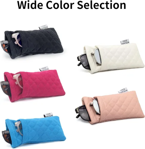Miniatura 6 de Face Shadow Funda de microfibra suave para lentes con paño de limpieza para mujeres