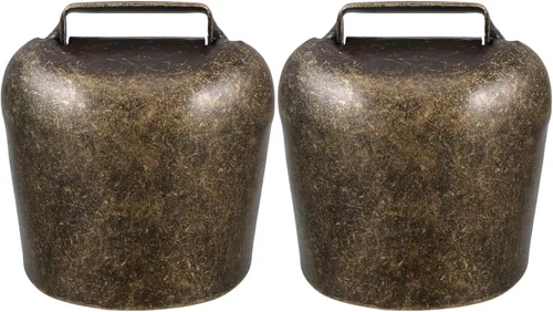 EXCEART 2 unids vaca caballo oveja pastando cobre campanas ganado cabra hierro campanas granja animal cobre fuerte bronce campana 2.19 oz
