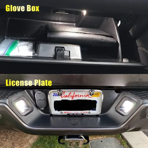 Miniatura 5 de Kit de 12 luces LED interiores Ram para Dodge Ram 2009 2010 2011 2012 2013 2014 2015 2016 2017 2018 blanco 6000K paquete de iluminación LED