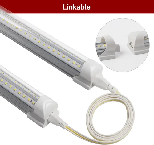 Miniatura 4 de Lámpara LED de tienda de 3 pies, tubo T8 en forma de V, 30 W, 4680 lm, 6000 K, lámpara LED enlazable para tienda, tubo de luz de 3 pies, eléctrica