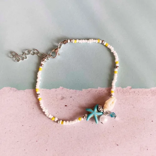 Miniatura 3 de Tobilleras de cadena de estrellas de mar, tobilleras para pies de playa, para mujeres y niñas