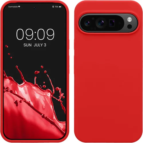 Miniatura 14 de kwmobile Funda Compatible con Google Pixel 6 Pro - Funda de Teléfono de Silicona TPU con Acabado Suave - Azul Caribe
