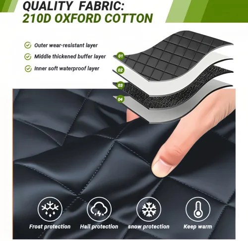 Miniatura 3 de Hail Protector Motorcycle Cover for Yamaha FZ1, Heavy-Duty Motorbike rain Covers Keep Vehicle Clean ，Scratch-Resistant Flame-Retardant Snow-Proof