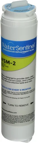 WaterSentinel Reemplazo del filtro de agua del refrigerador WSM-2: Se adapta a Maytag, filtro de agua para refrigerador Whirlpool 4, bloque de