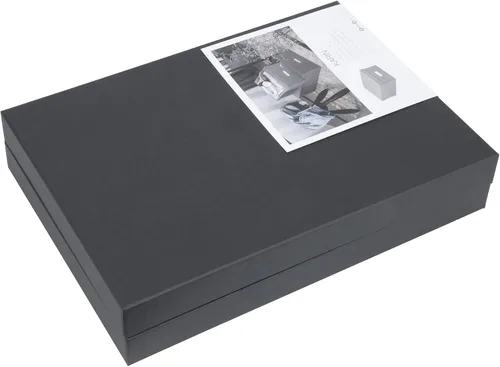 Miniatura 5 de Bigso Box of Sweden Karin Caja de almacenamiento plegable con marco de etiqueta para identificación, montaje simple sin herramientas, cajas