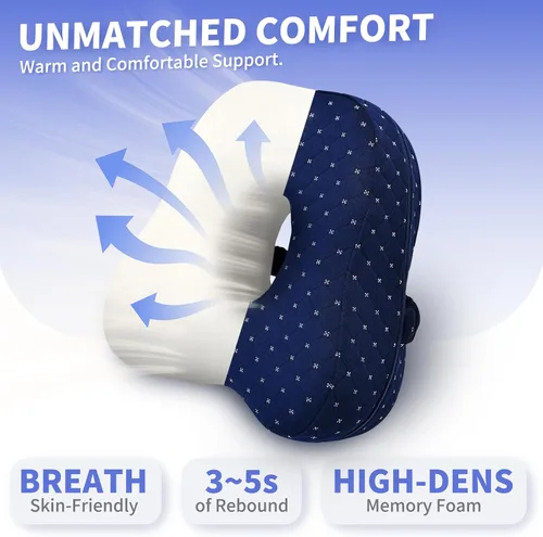 Miniatura 2 de MSJGA Almohada de rodilla para dormir de lado, almohada de rodilla, almohada de alineación para personas que duermen de lado, cojín de espuma