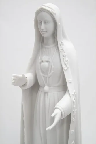 Miniatura 8 de Figura de escultura de estatua religiosa católica italiana de Nuestra Señora de Fátima María de 24 pulgadas, colección Vittoria hecha en Italia