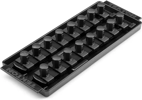 Miniatura 8 de TEKTON - Llave de tubo de 1/2 pulgada x riel de 33 cm con 10 clips (negro) OSR22210 Fabricado en EE. UU