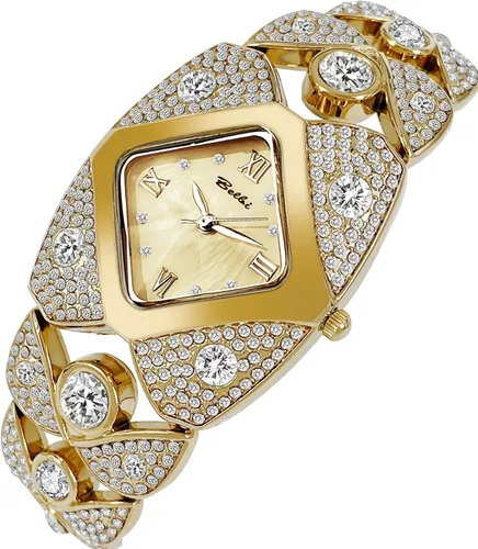 Miniatura 2 de Gosasa Elegante reloj de pulsera de diamantes para mujer, joyería de moda, reloj de pulsera para mujer, resistente al agua, analógico, de cuarzo