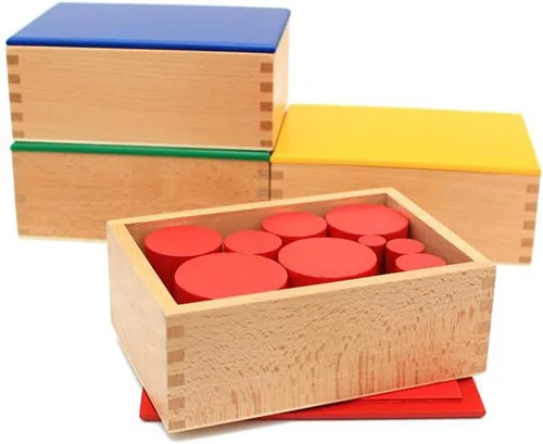 Miniatura 9 de YHZAN Montessori - Cilindros de madera para niños, juguete de madera para niños pequeños, herramientas de desarrollo temprano para niños pequeños