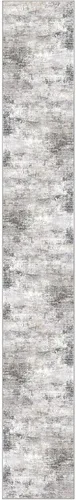 Miniatura 275 de IOHOUZE Alfombra abstracta lavable de 3 x 12 pies para pasillos, antideslizante para cocina, camino de entrada de lana sintética para interiores