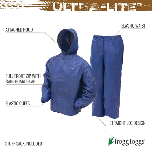 Miniatura 2 de FROGG TOGGS Traje de lluvia transpirable impermeable Ultra-Lite2 de 2 capas para jóvenes