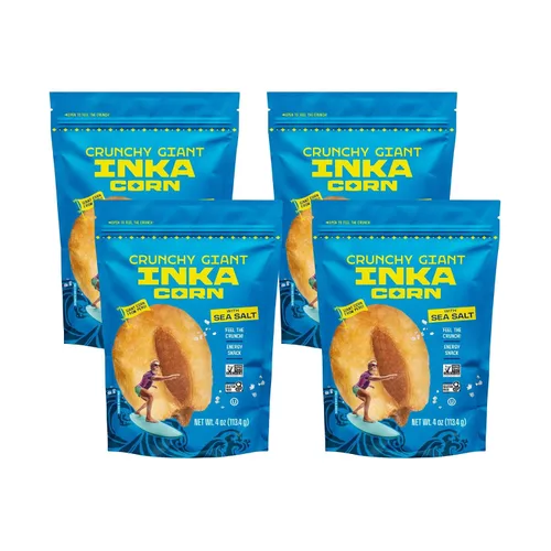Miniatura 4 de Inka - Nueces de maíz, maíz gigante tostado sin gluten, sabor original, 4 onzas (paquete de 36)
