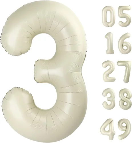 Miniatura 118 de Globo de cumpleaños número 4 dorado de 40 pulgadas, globos gigantes del número cuatro 14 24 34 40 44 2024, globos grandes de lámina de mylar para Oro