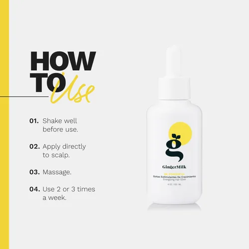 Miniatura 7 de Ginger Milk Natural Care Extracto de raíz de jengibre Suero para el crecimiento del cabello y gotas estimulantes del crecimiento para el control